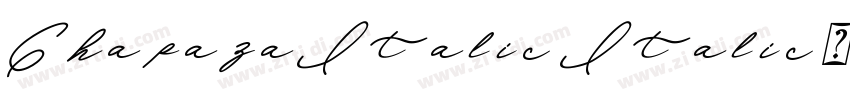 ChapazaItalic Italic字体转换